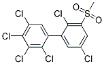 3-METHYLSULFONYL-2,2',3',4',5,5'-HEXACHLOROBIPHENYL Struktur