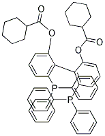 S-(-)-6,6'-BIS(DIPHENYLPHOSPHINO)-1,1'-BIPHENYL-2,2'-DIYLBIS(CYCLOHEXYLCARBOXYLATE), 99% (S)-CYCLOHEXYL SONIPHOS Struktur