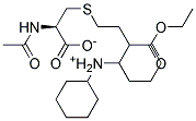 N-ACETYL-S-(2-ETHOXYCARBONYLETHYL-1-METHYL)-L-CYSTEINE, DICYCLOHEXYLAMMONIUM SALT Struktur