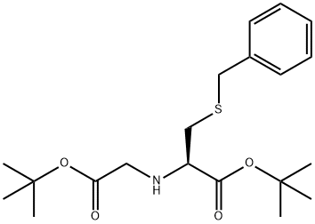 3-BENZYLSULFANYL-2-(TERT-BUTOXYCARBONYLMETHYL-AMINO)-PROPIONIC ACID TERT-BUTYL ESTER Struktur