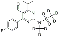 N-(4-(4-FLUOROPHENYL)-5-FORMYL-6-ISOPROPYLPYRIMIDIN-2-YL)-N-METHYLMETHANESULFONAMIDE-D6 Struktur