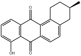 (R)-8-HYDROXY-3-METHYL-1,2,3,4-TETRAHYDROBENZ[A]ANTHRACENE-7,12-DIONE Struktur