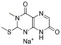 3-METHYL-2-METHYLTHIO-4,7(3H,8H)-PTERIDINEDIONE, SODIUM SALT Struktur