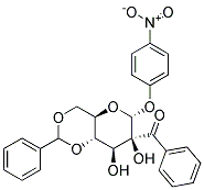 4-NITROPHENYL 2-BENZOYL-4,6-O-BENZYLIDENE-A-D-MANNOPYRANOSIDE Struktur