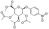 4-NITROPHENYL 2,3,4-TRI-O-ACETYL-B-D-GLUCURONIC ACID, METHYL ESTER Struktur