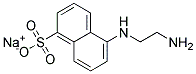 N-(2-AMINOETHYL)-5-NAPHTYLAMINE-1-SULPHONIC ACID, SODIUM SALT Struktur