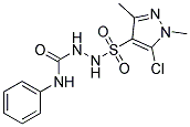 N1-PHENYL-2-[(5-CHLORO-1,3-DIMETHYL-1H-PYRAZOL-4-YL)SULPHONYL]HYDRAZINE-1-CARBOXAMIDE Struktur