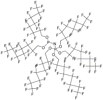 HEXAKIS(1H,1H-PERFLUOROOCTYLOXY)PHOSPHAZENE Struktur