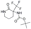 TERT-BUTYL 2-OXO-3-(TRIFLUOROMETHYL)PIPERIDIN-3-YLCARBAMAT Struktur