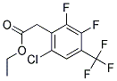 ETHYL 6-CHLORO-2,3-DIFLUORO-4-(TRIFLUOROMETHYL)PHENYLACETAT Struktur