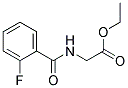 ETHYL 2-[(2-FLUOROBENZOYL)AMINO]ACETAT Struktur