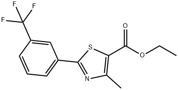 ETHYL 4-METHYL-2-[3-(TRIFLUOROMETHYL)PHENYL]THIAZOLE-5-CARBOXYLAT Struktur