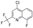 4-CHLORO-8-FLUORO-2-(TRIFLUOROMETHYL)QUINOLIN Struktur