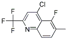 4-CHLORO-5-FLUORO-6-METHYL-2-(TRIFLUOROMETHYL)QUINOLIN Struktur