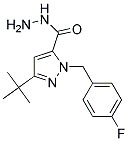 3-TERT-BUTYL-1-(4-FLUOROBENZYL)-1H-PYRAZOLE-5-CARBOXYLIC ACID HYDRAZID Struktur