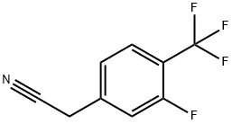 3-FLUORO-4-(TRIFLUOROMETHYL)PHENYLACETONITRIL Struktur