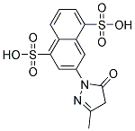 3-(4,5-dihydro-3-methyl-5-oxo-1H-pyrazol-1-yl)naphthalene-1,5-disulphonic acid Struktur