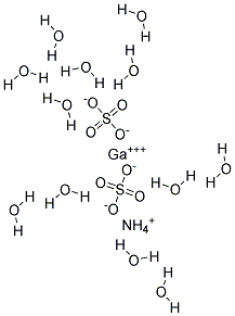 Ammonium gallium sulfate dodecahydrate Struktur