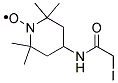 4-(2-Iodoacetamido)-2,2,6,6-tetramethyl-1-piperidinyloxy,free radical Struktur