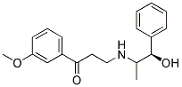 (R)-3-[(2-hydroxy-1-methyl-2-phenylethyl)amino]-1-(3-mthoxyphenyl)-1-propanone  Struktur