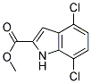 Methyl 4,7-dicloroindole-2-carboxylate Struktur