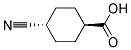 trans-4-cyanocyclohexanecarboxylic acid Struktur