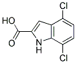 4,7-Dichloroindole-2-carboxylic acid Struktur