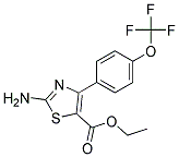 Ethyl 2-Amino-4-(4-Trifluoromethoxyphenyl)-5-Thiazole-Carboxylate Struktur