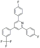 4-(3-Trifluoromethylphenyl)-2,6-Bis(4-Fluorophenyl)Pyridine Struktur