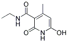 N-Ethyl-3-Aminocarbonyl-4-Methyl-6-Hydroxy-2-Pyridone Struktur