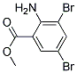 Methyl-2-amino-3,5-dibromo benzoae Struktur