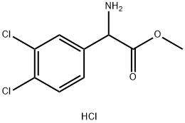 Methyl 2-amino-2-(3,4-dichlorophenyl)acetate hydrochloride Struktur