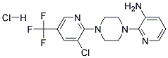 3-Amino-2-[4-[3-chloro-5-(trifluoromethyl)pyridin-2-yl]piperazin-1-yl]pyridine hydrochloride Struktur