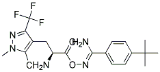 4-(tert-butyl)-N'-({3-[5-chloro-1-methyl-3-(trifluoromethyl)-1H-pyrazol-4-yl]allanoyl}oxy)benzenecarboximidamide Struktur