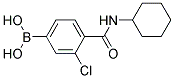 3-Chloro-4-(cyclohexylcarbamoyl)benzeneboronic acid Struktur