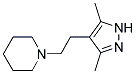 3,5-Dimethyl-4-(2-piperidin-1-ylethyl)-1H-pyrazole Struktur