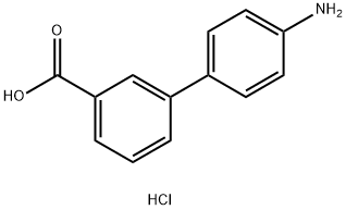 4'-Amino-[1,1'-biphenyl]-3-carboxylic acid hydrochloride Struktur