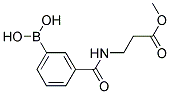 3-[(3-Methoxy-3-oxopropyl)carbamoyl]benzeneboronic acid Struktur