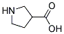 L-pyrrolidine-3-carboxylic acid Struktur