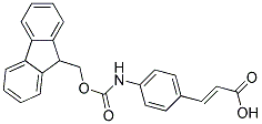 Fmoc-4-aminocinnamic acid (predominantly trans)
 Struktur