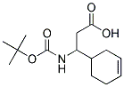 3-[(tert-butoxycarbonyl)amino]-3-cyclohex-3-en-1-ylpropanoic acid Struktur