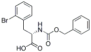 (2S)-2-{[(benzyloxy)carbonyl]amino}-3-(2-bromophenyl)propanoic acid Struktur