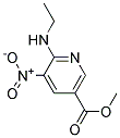 6-Ethylamino-5-nitro-nicotinic acid methyl ester Struktur