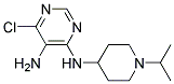 6-chloro-N4-[1-(1-methylethyl)piperidin-4-yl]pyrimidine-4,5-diamine Struktur