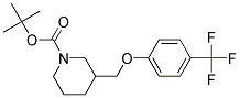 3-(4-Trifluoromethyl-phenoxymethyl)-piperidine-1-carboxylic acid tert-butyl ester Struktur