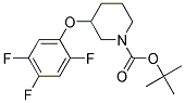 3-(2,4,5-Trifluoro-phenoxy)-piperidine-1-carboxylic acid tert-butyl ester Struktur