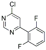 4-Chloro-6-(2,6-difluoro-phenyl)-pyrimidine Struktur