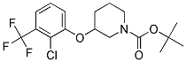 3-(2-Chloro-3-trifluoromethyl-phenoxy)-piperidine-1-carboxylic acid tert-butyl ester Struktur