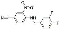 4-(3,4-Difluoro-benzylamino)-3-nitro-benzonitrile Struktur