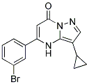 5-(3-bromophenyl)-3-cyclopropylpyrazolo[1,5-a]pyrimidin-7(4H)-one Struktur